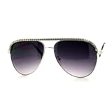 Rhinestone Top Pilot Sunglasses Women&apos;s Fashion Eyewear UV400