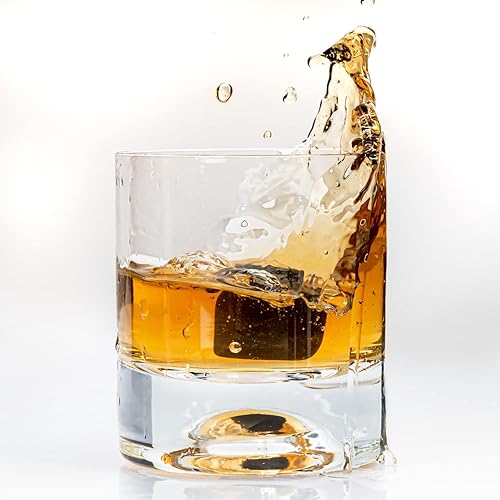Miniatura 6 de Juego de regalo de piedras de whisky premium con 12 piedras y bolsa. Whisky, Bourbon, Cognac, Scotch, Ginebra, bebida de vino. Cubitos de hielo