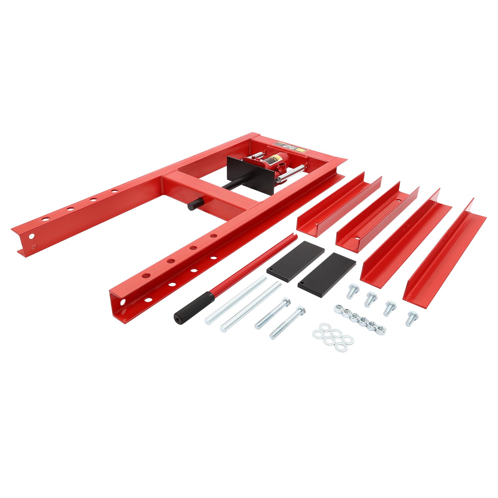 Pressa da officina idraulica da 6T, attrezzatura da officina, altezza di corsa 125 mm, pressa manuale per cuscinetti in acciaio al carbonio, pressa da officina per boccole auto, giunti sferici, giunti