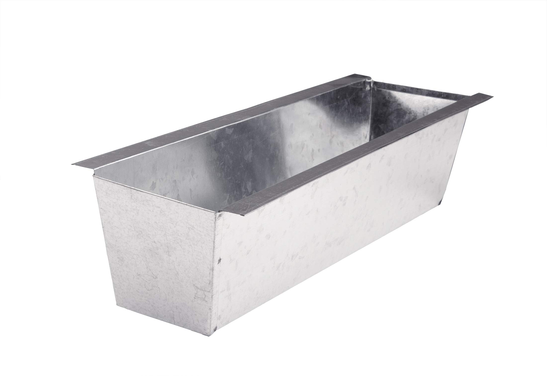 Spetebo 6 Fioriere In Metallo Zincato Per Europallet - Inserti Per Piantare, Adatti Per Balcone E Terrazzo - Dimensioni 38x13x9 Cm, Colore Argento, Resistenti Alle Intemperie - 2