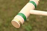 Vista 4 de Amish artesanía Deluxe 8 jugadores Croquet Juego, madera de arce