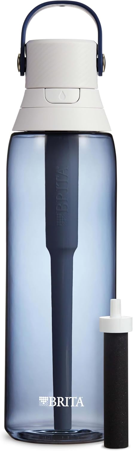 Brita Hard-Sided Plastic Premium Filtering Water Bottle