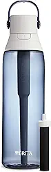 Brita Garrafa de água filtrada isolada com canudo, reutilizável, céu noturno, 740 mL