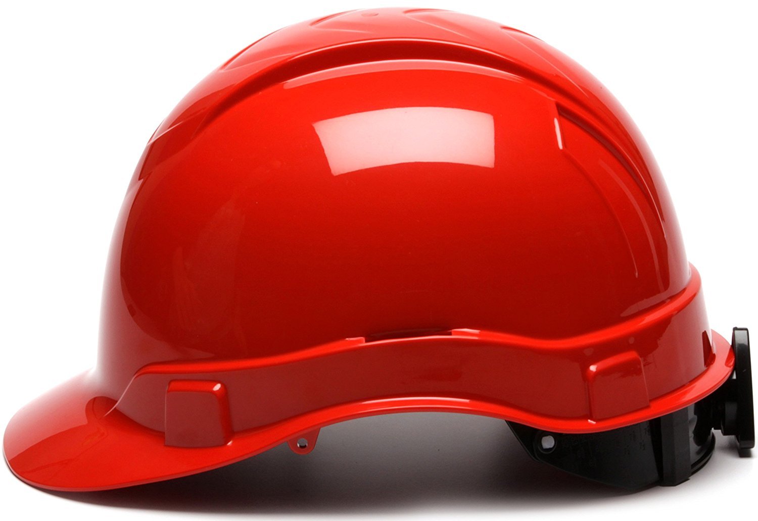 Pyramex Ridgeline Cap Style - Casco duro, suspensión de trinquete de 4 puntos, color rojo