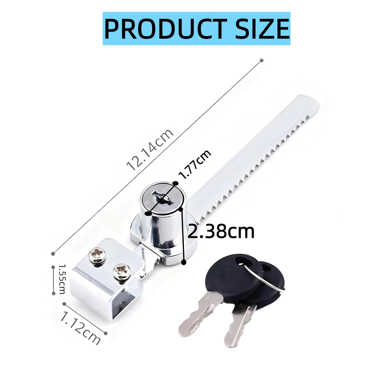 Reptile Vivarium Terrario Vitrina Vitrina Deslizante de Cristal Puerta Cerradura + Llave 1set
