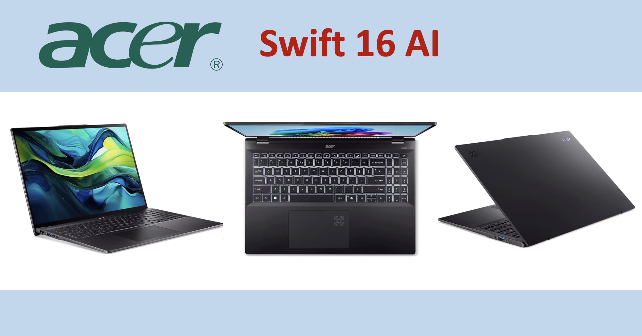 Amazon.com: acer Swift 16 AI Laptop Copilot + PC 16.0
