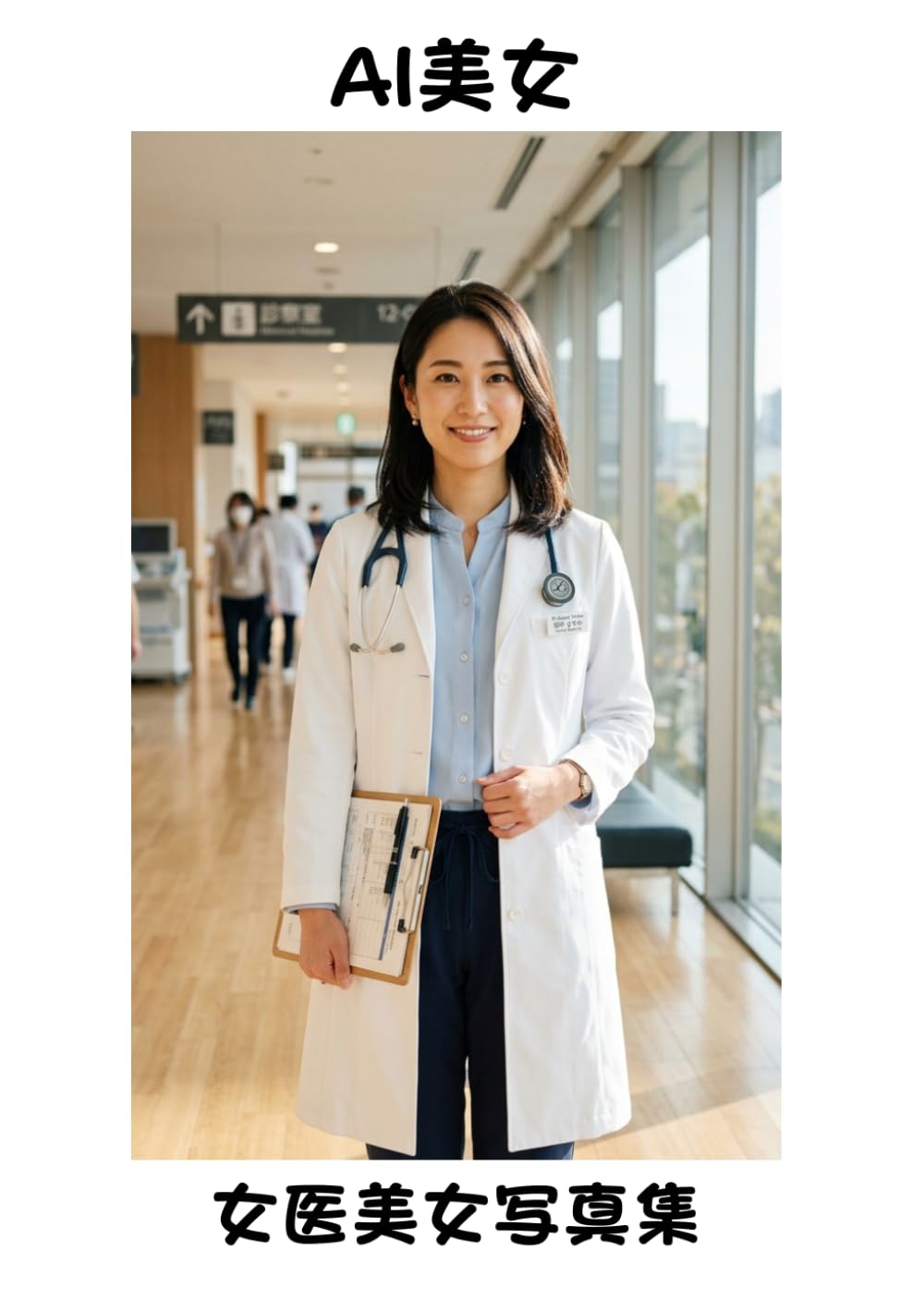 【AI美女】京都の夜の女医美女写真集
