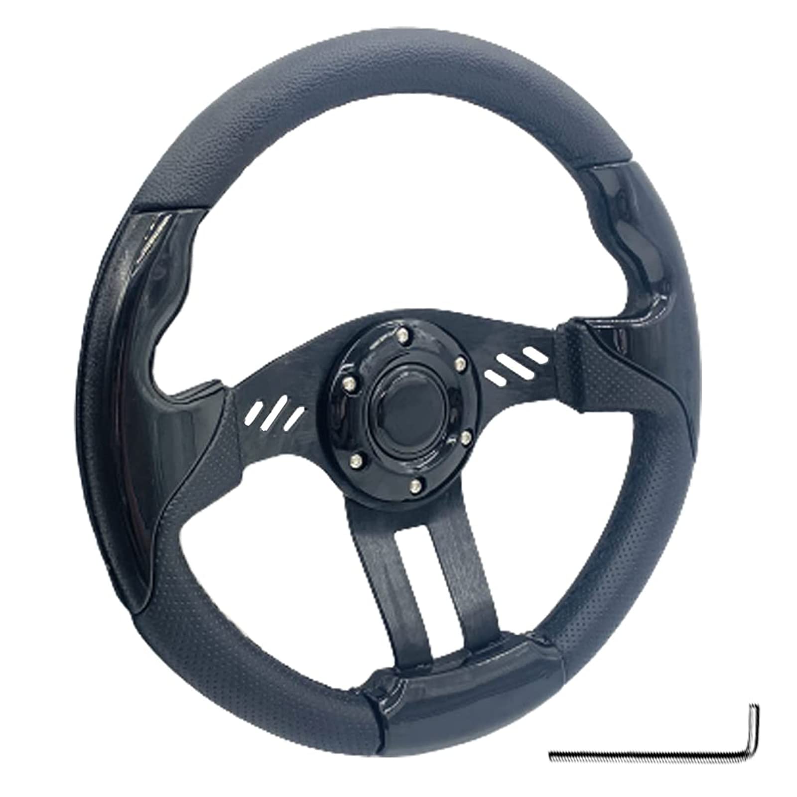 Universal 320mm Golf Cart Steering Wheel for Club Car DS &Precedent EZGO Yamaha Golf Cart Steering Wheel for EZGO RXV & TXT Tempo G14 G1 G19 G22