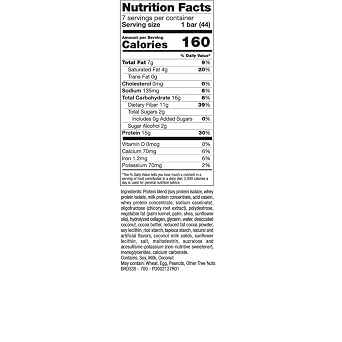 PROTIFIT - Low Calorie Coconut Crunch Protein Bar 2 Pack, High Protein, 15g Protein, Low Carb, Low Sugar, Ideal Protein Compatible, 7 Servings Per Box, (2 Pack)