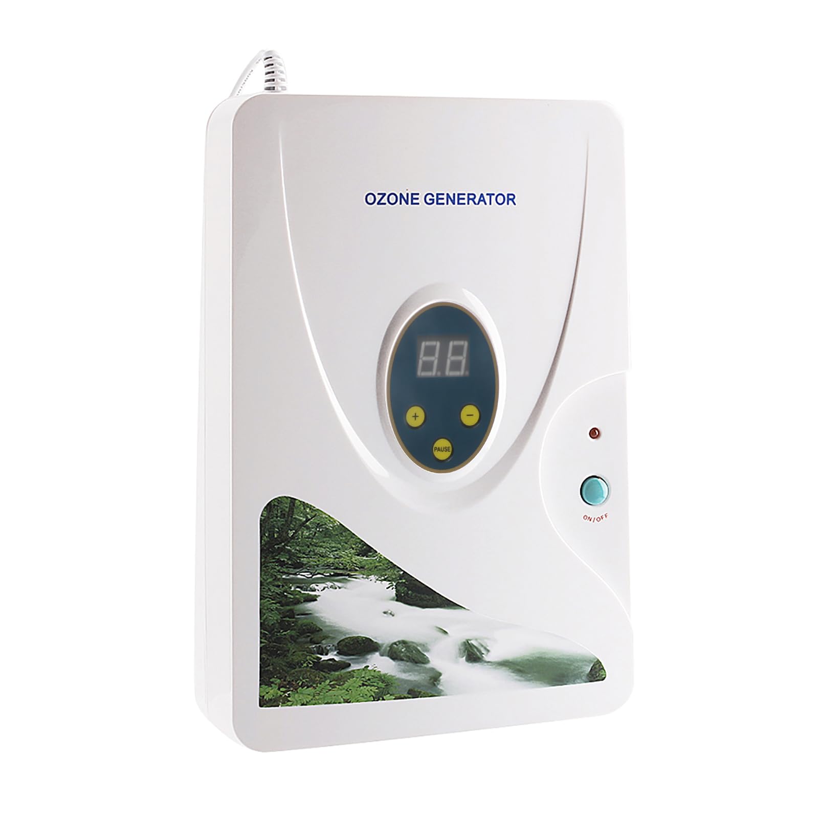 ZJchao Ozonizador doméstico Digital generador de ozono ionizador purificador de Aire