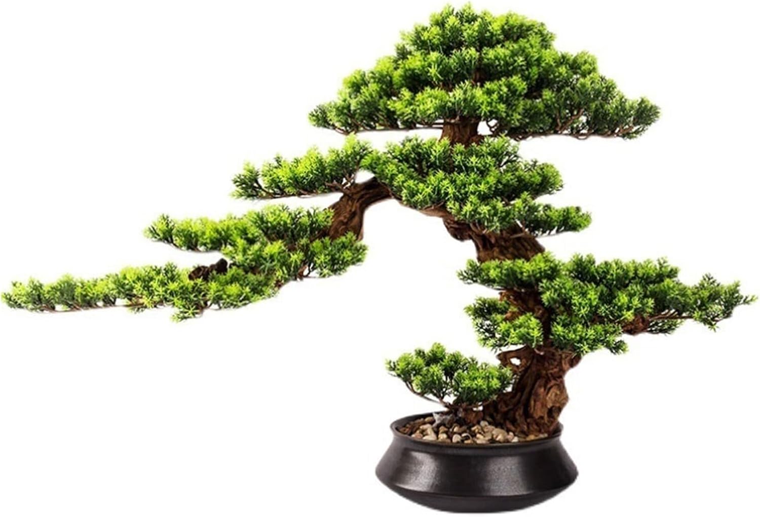 人工盆栽 屋内用フェイクツリー鉢植え植物風水装飾品リビングルーム玄関オフィス中国シミュレーションツリー装飾品 人工植物