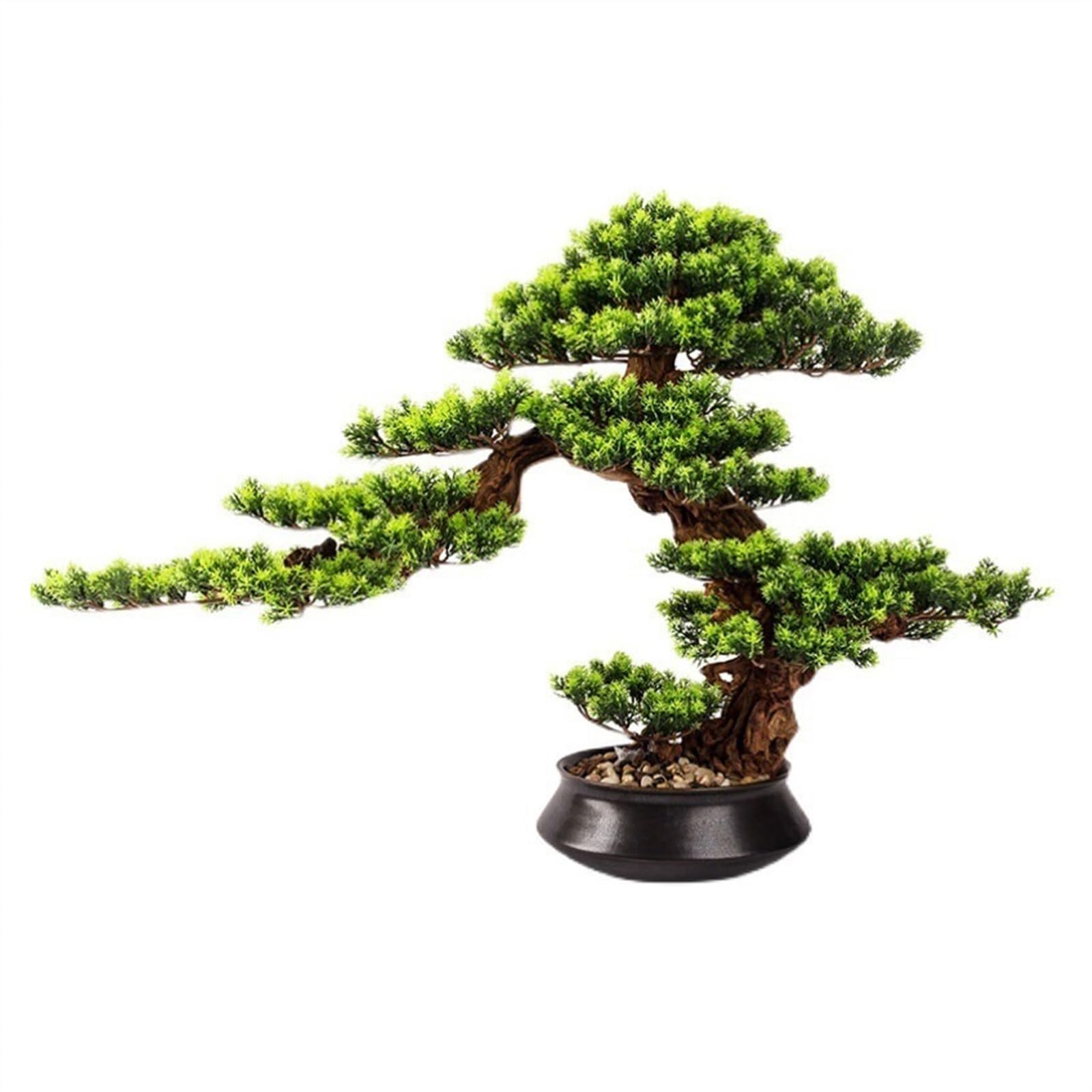IUokLU Artificial Bonsai Tree Indoor Fake Tree Potted Plants Feng Shui Ornaments Living Room Entrance Office Chinese Simulation Tree Ornaments Artificial Tree
