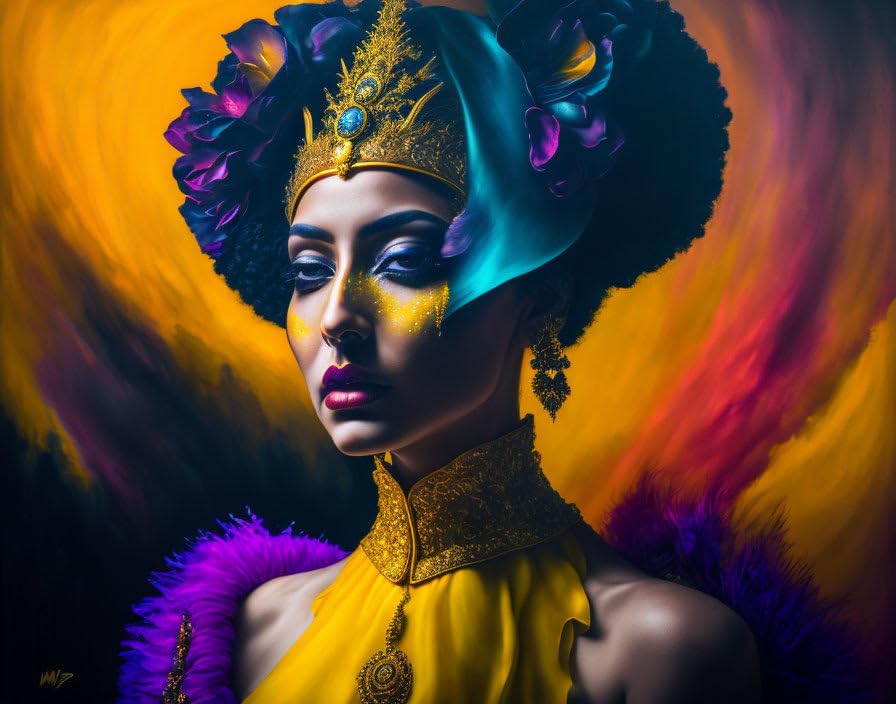 Poster sur toile The Yellow Queen SERENDIPITP 58x90 cm art mural sans cadre pour salon