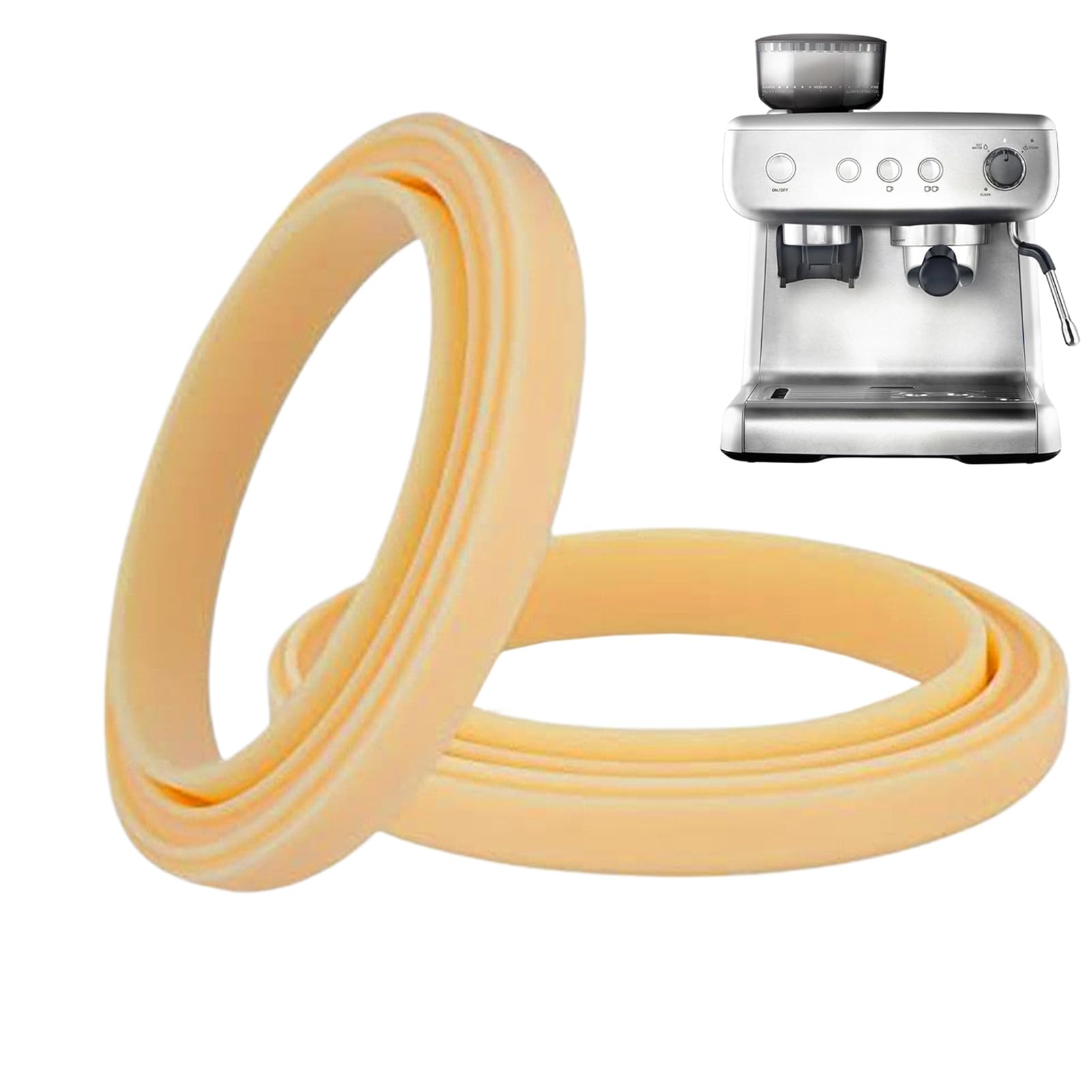 Guarnizione in silicone | 2 pezzi di ricambio smerigliatrice |, bar e ufficio per la preparazione di caffè e tè - amici e ufficio