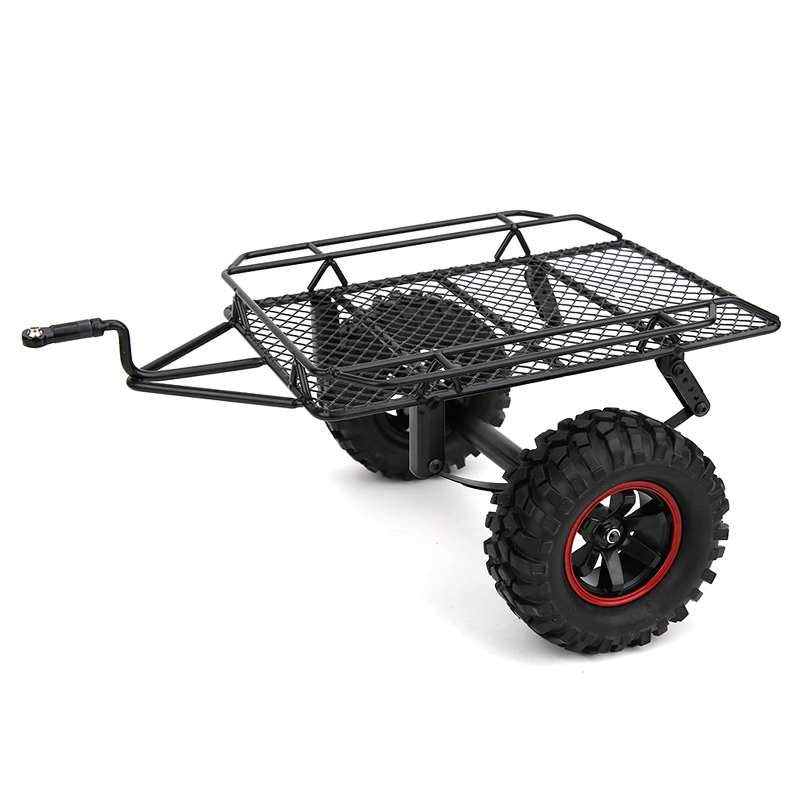 Remolque RC, tolva de Coche, Montaje de Enganche de Remolque de Metal RC, Apto para Traxxas TRXX4/Axial SCX10 RC4WDD D90 CC01 1/10 RC Truck