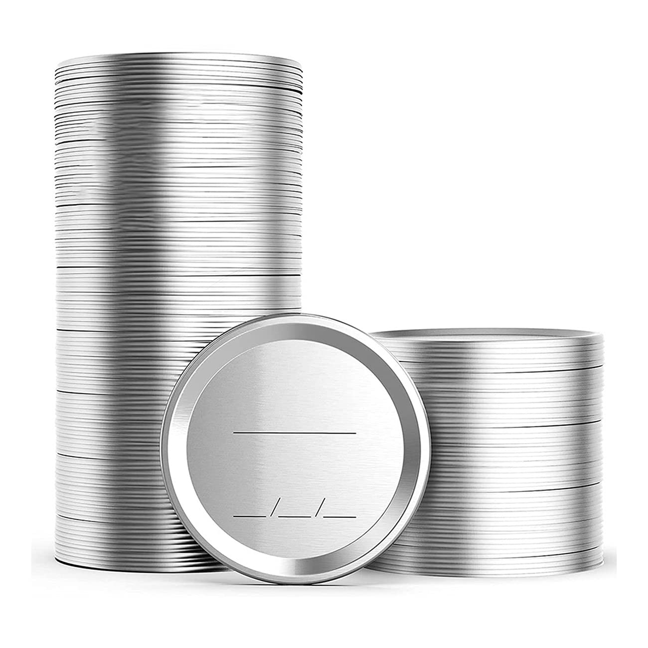 CTRLZS 100Pcs 70mm Regular Mouth Canning Lids for Ball,Jars Split -Type Metal Jar Lids for Canning,for Regular Mouth Jars