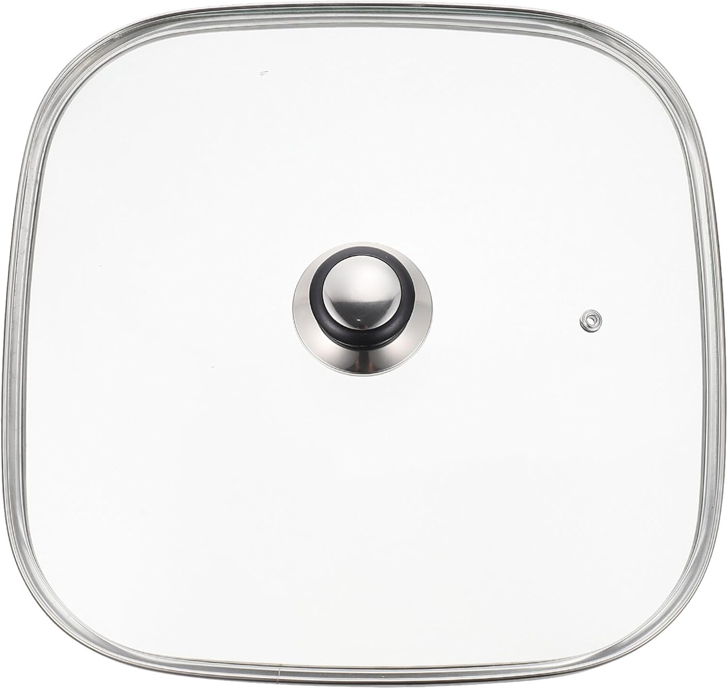 Yardwe Glass Lid Universal Frying Pan Lid Replacement Frying Pan Cover Square Style1