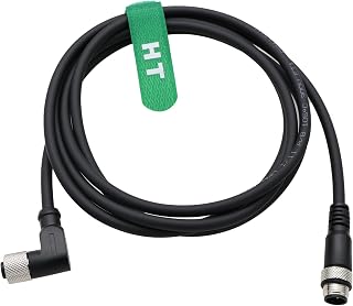 M12 5Pin Male to 5 Pin Female Right Angle Power Cable for Industrial Actuator Sensor CAN Bus Control Automation Device Network DeviceNet IO Link Profibus 2M