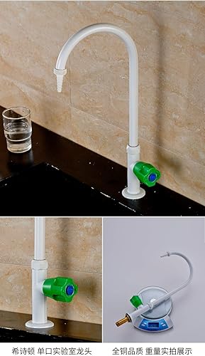 Miniatura 4 de CGOLDENWALL Grifo de laboratorio Grifo de laboratorio Grifo de fregadero de cobre de escritorio Puerto de boquilla única para hospitales de