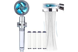 ANTOWER High Pressure Handheld Showerhead with HydroFlow Filters