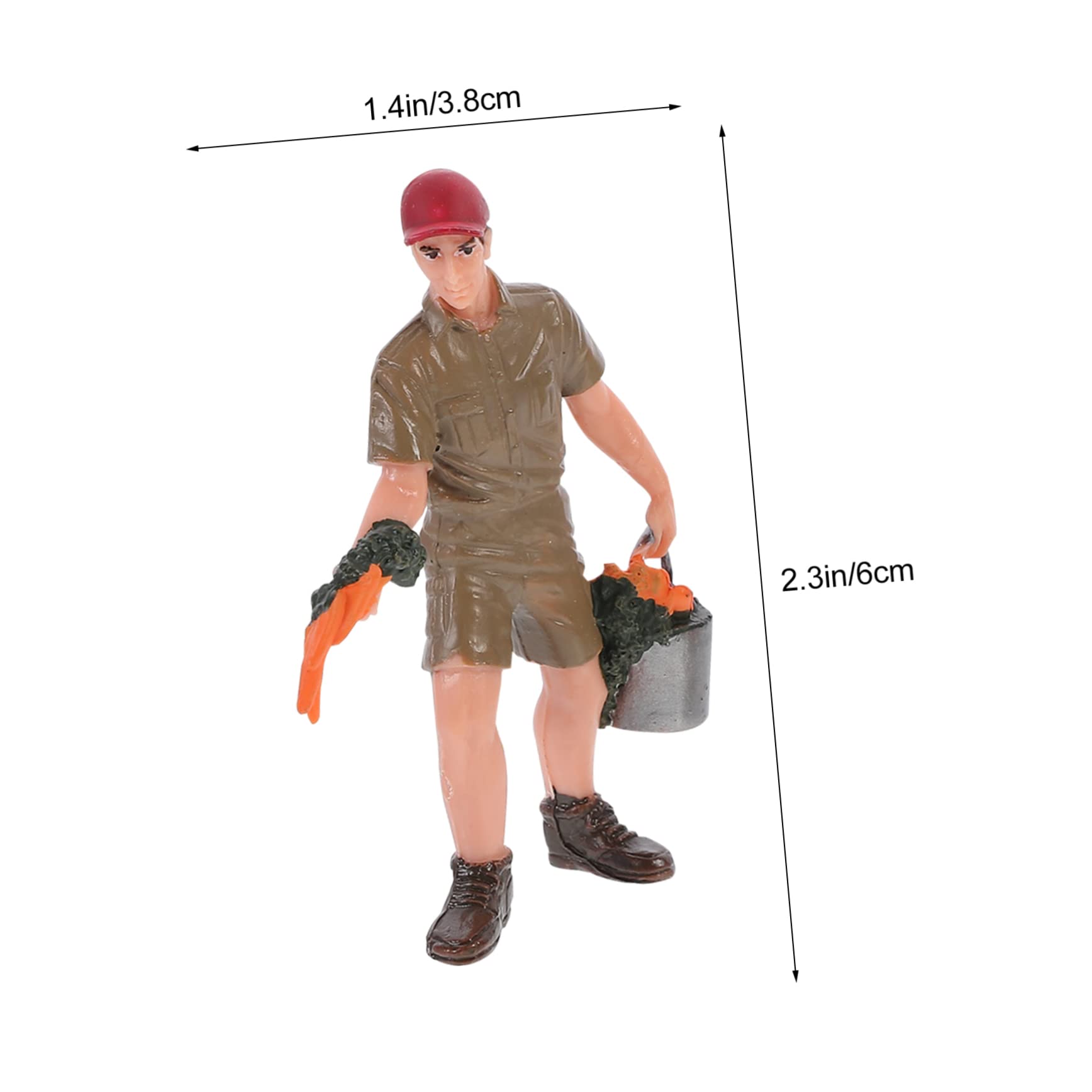 ERINGOGO 3pcs Mini People Model Figures Scenery DIY Accessory for Creative Layouts and Lightweight Design for Miniature Scenes for Train and Model Railroads