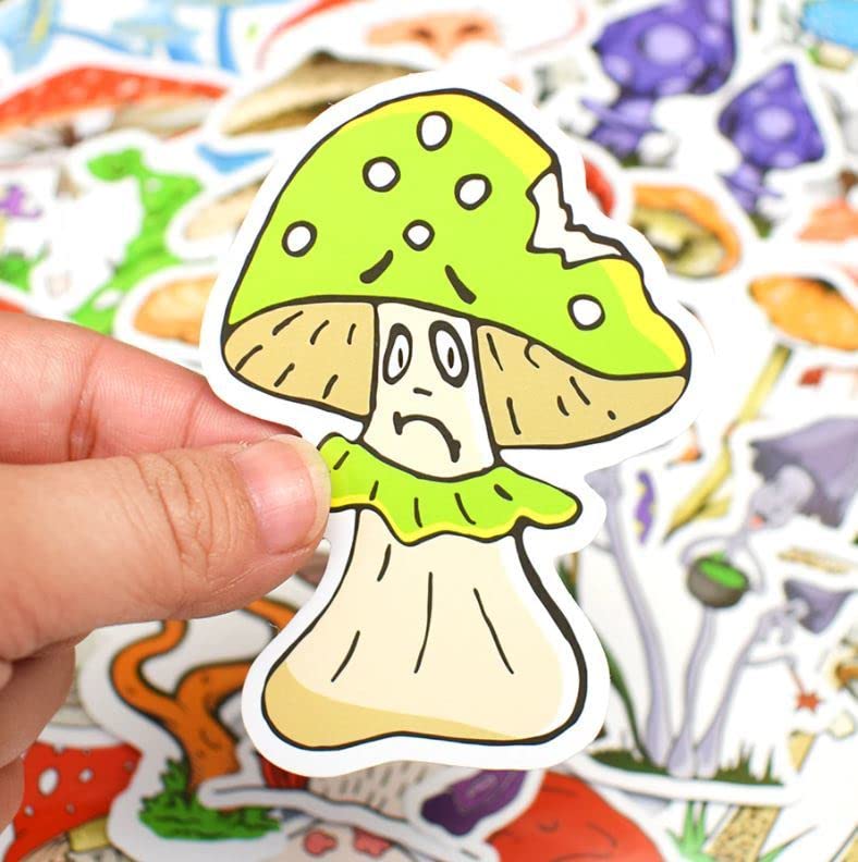 Amazon.co.jp: 【ぷらす堂】 キノコ ステッカー 50枚セット きのこ  