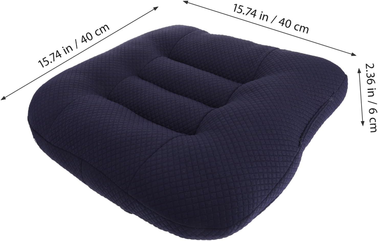 Seat Mat Heightening Cushion Blue 6cm for Office Chair Wheelchair Car Driver Back Support Pillow