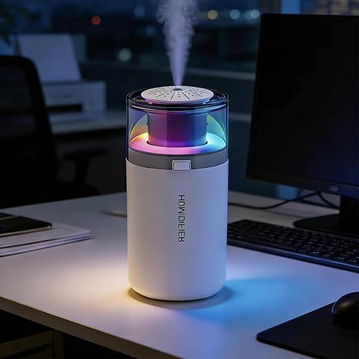 Mini Humidifier, 280ML Essential Oil Diffuser, Black