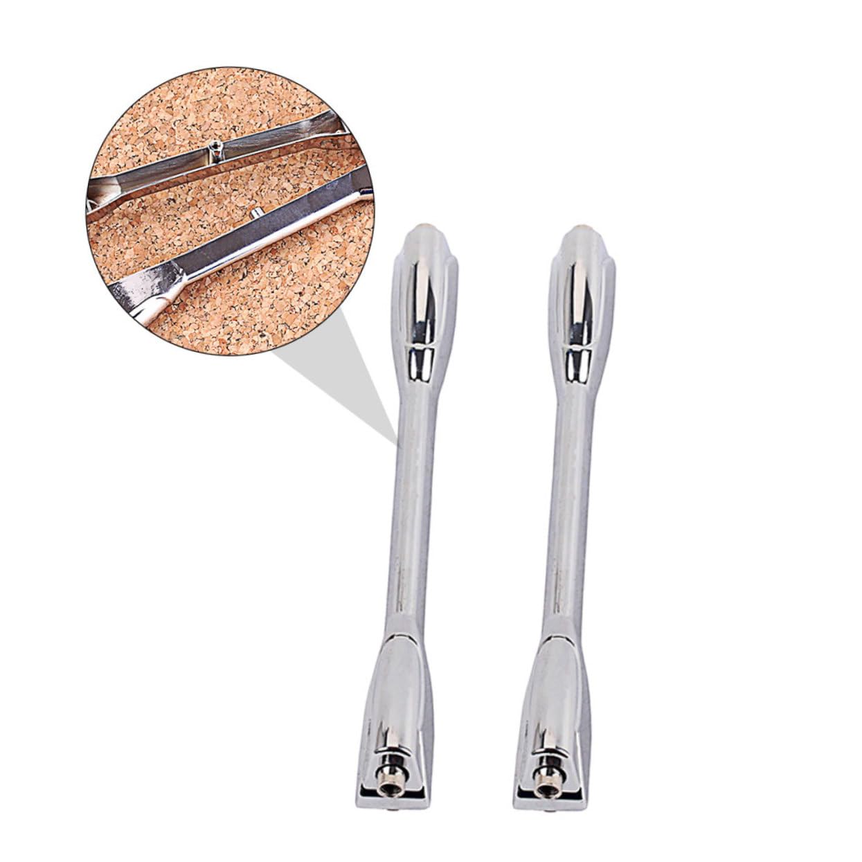 GALPADA 2Stücke Metall Snare Drum Lugs Haken für Schlagzeug Kit Robuste Vorbertungsteile Leichte und Trommel Zubehör für Snare und Tom Drums Silberfarben