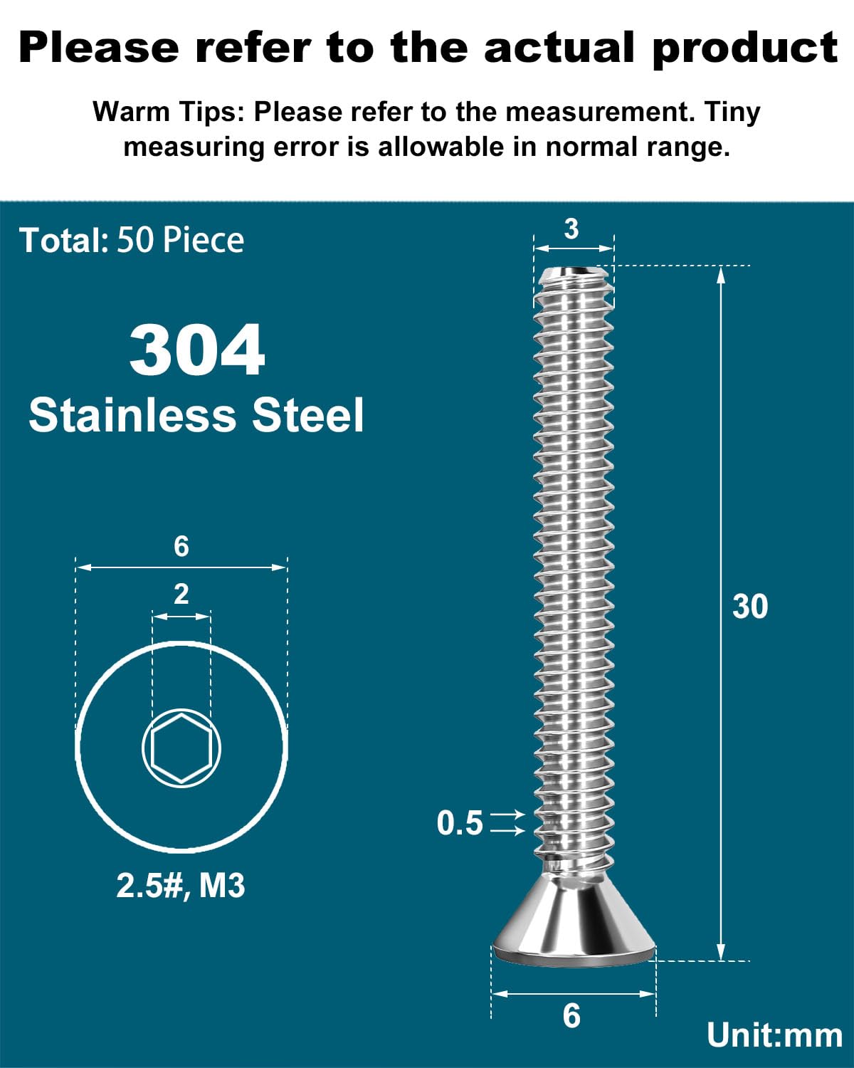 Drenky M3 X 30mm Screws - Image 2