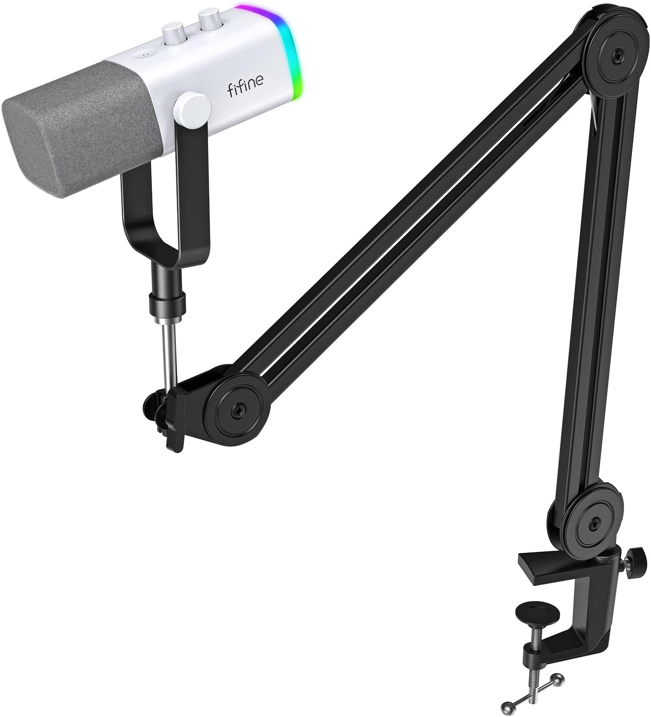 FIFINE XLRUSB Gaming Microphone and Mic Boom Arm Jordan Ubuy