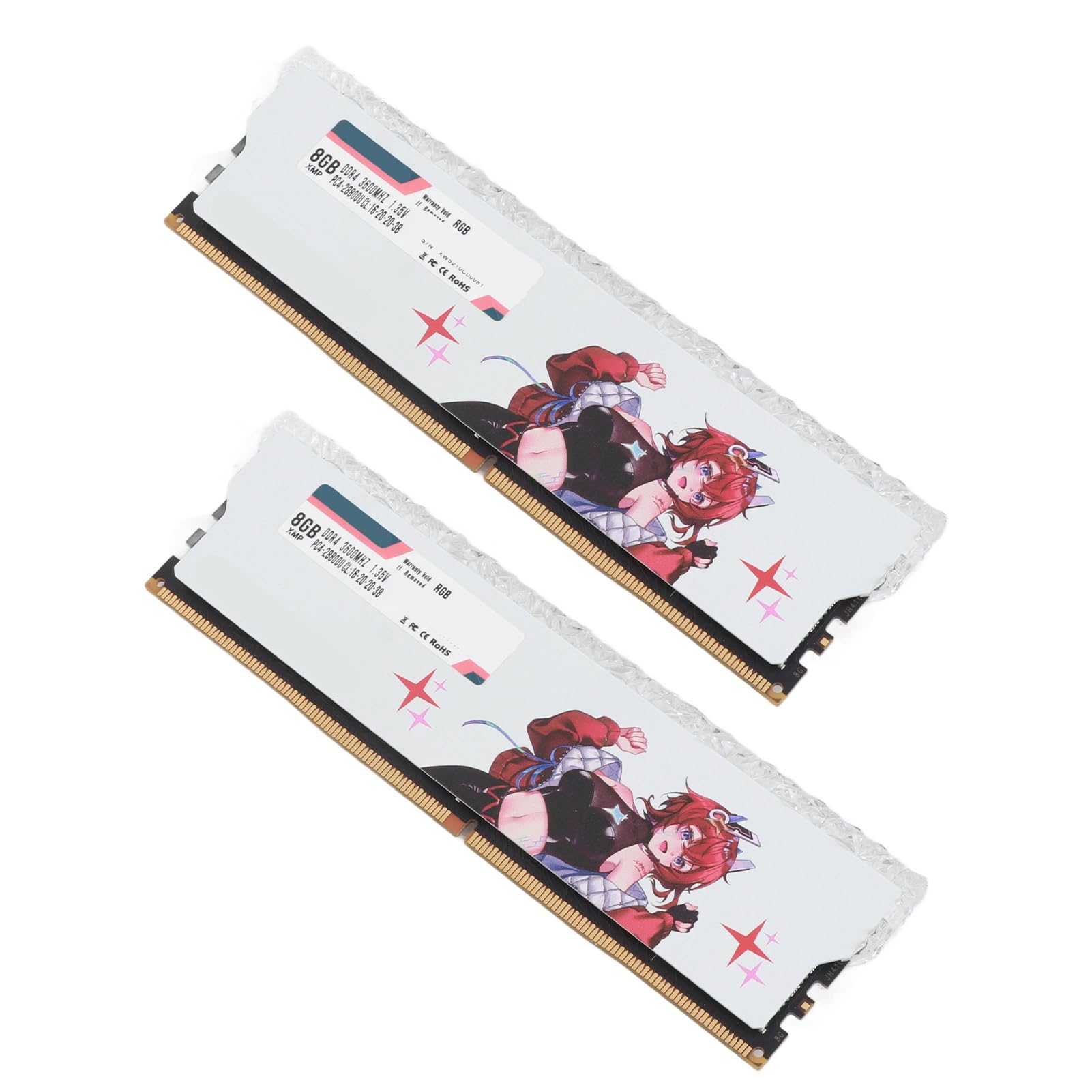 Cryfokt Wysokowydajny moduł Pamięci DDR4 RAM 3600 MHz z XMP2.0 do Komputerów Stacjonarnych 2 X DDR4 RAM (16 GB (2x8 GB))