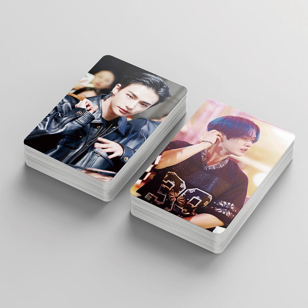 Stray Kids Photocard, 55 sztuk kart Kpop Stray Kids Lomo, nowy album, karty fotograficzne Kpop SKZ, must-have dla fanów K-pop (niebieskie)