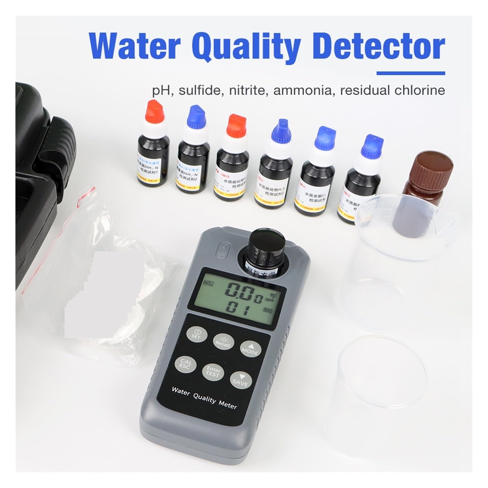Multiparameter-Wasserqualitätstester Tragbares Tragbares Trübungsmessgerät Mit LCD-Display 0,00-1000 NTU für die Pflanzenweinindustrie(Turbidity Meter)
