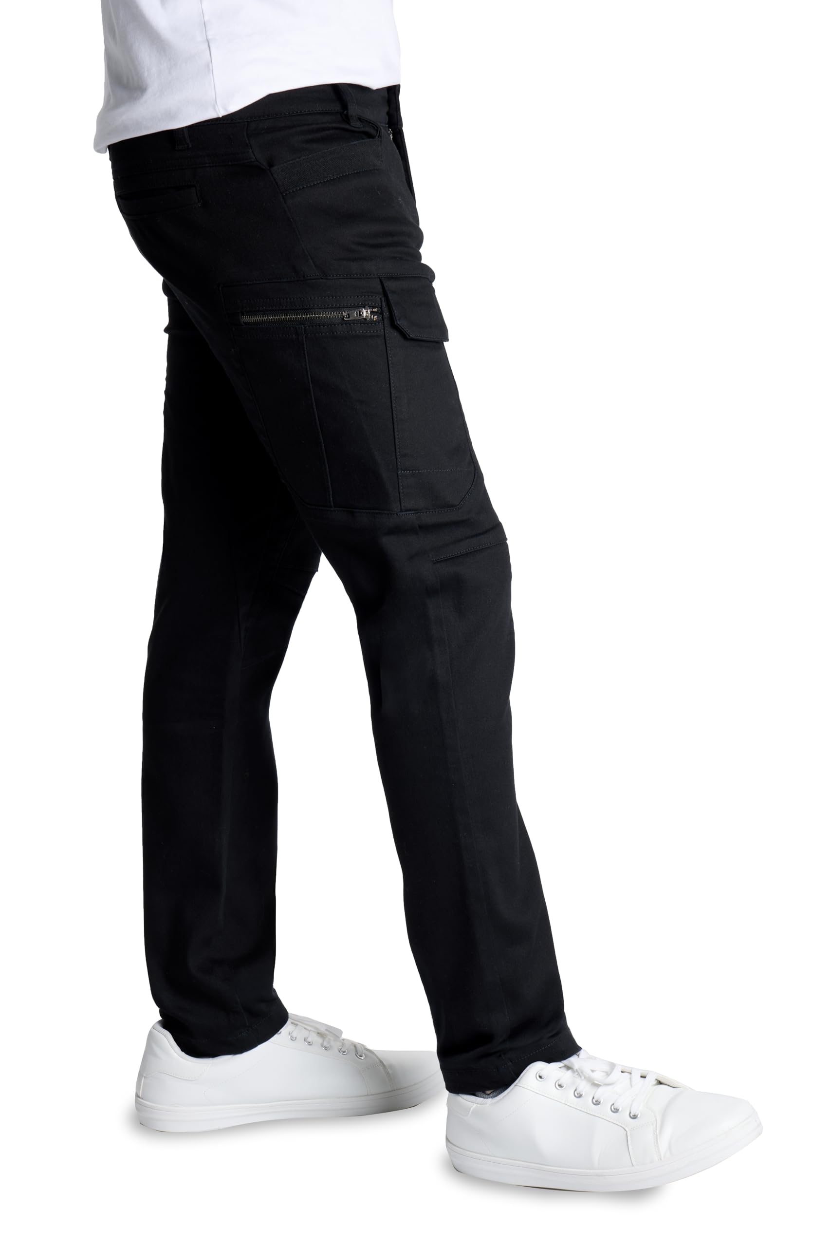X RAY Slim-Fit Stretch Cargo Pants, Flex Hiking Casual Multi Pockets Tactical Work Pant Pantaloni Uomo