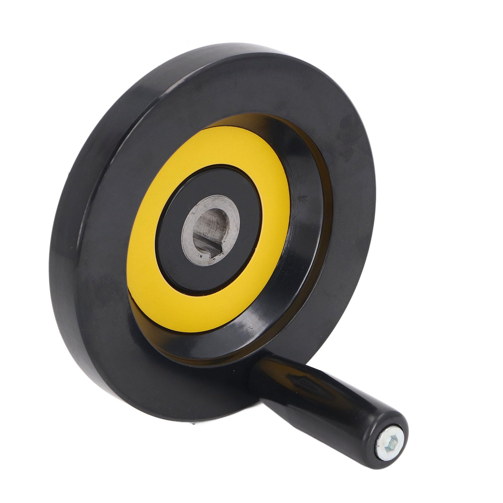 Table Saw Handwheel 14mm Center Hole 125mm Outer Diameter with Revolving Handle for Lathe Milling Machine Grinder