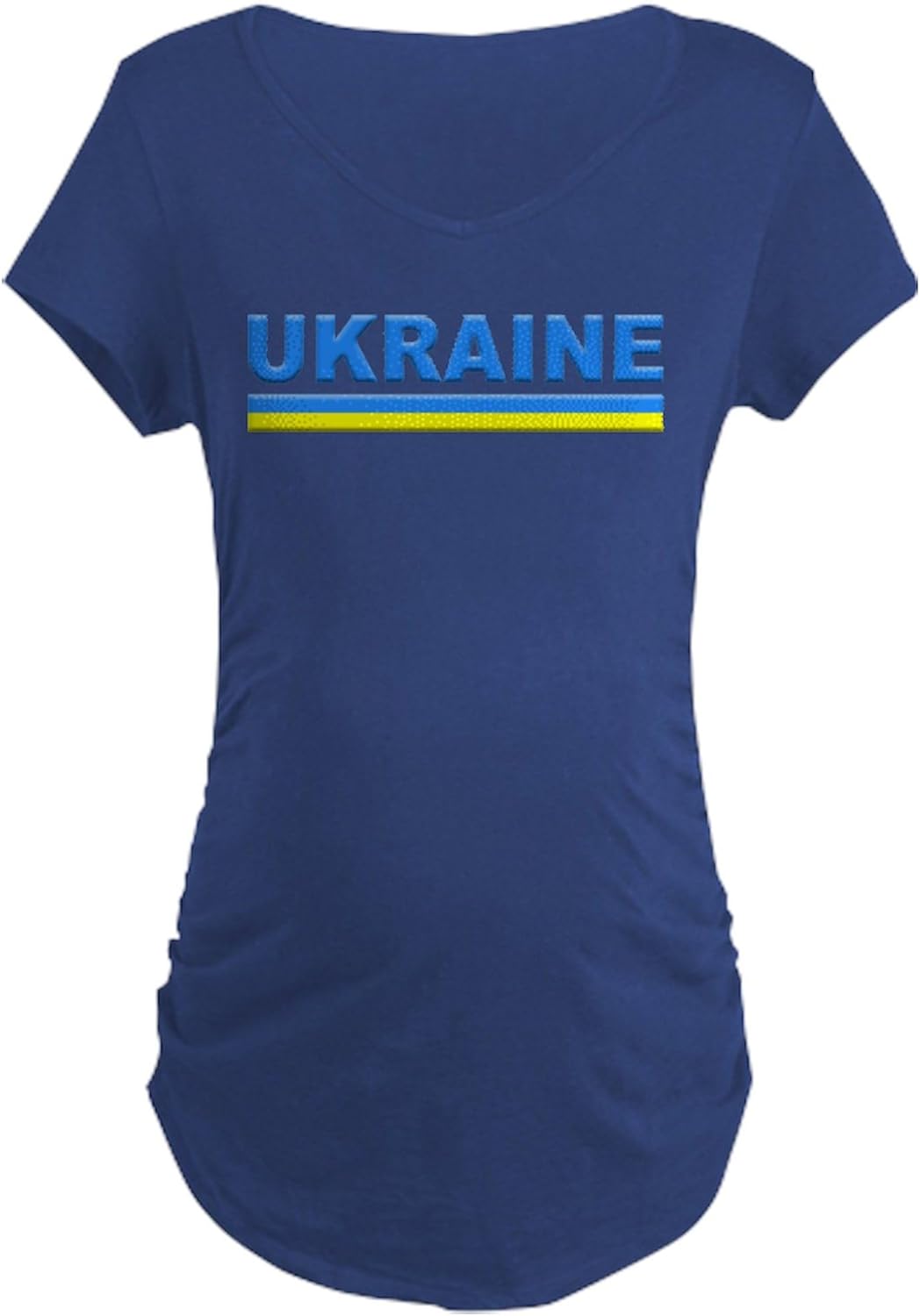 CafePress Pro Ukraine Pride Ukrainian Flag Maternity T Shirt Women's Maternity Ruched Side T-Shirt