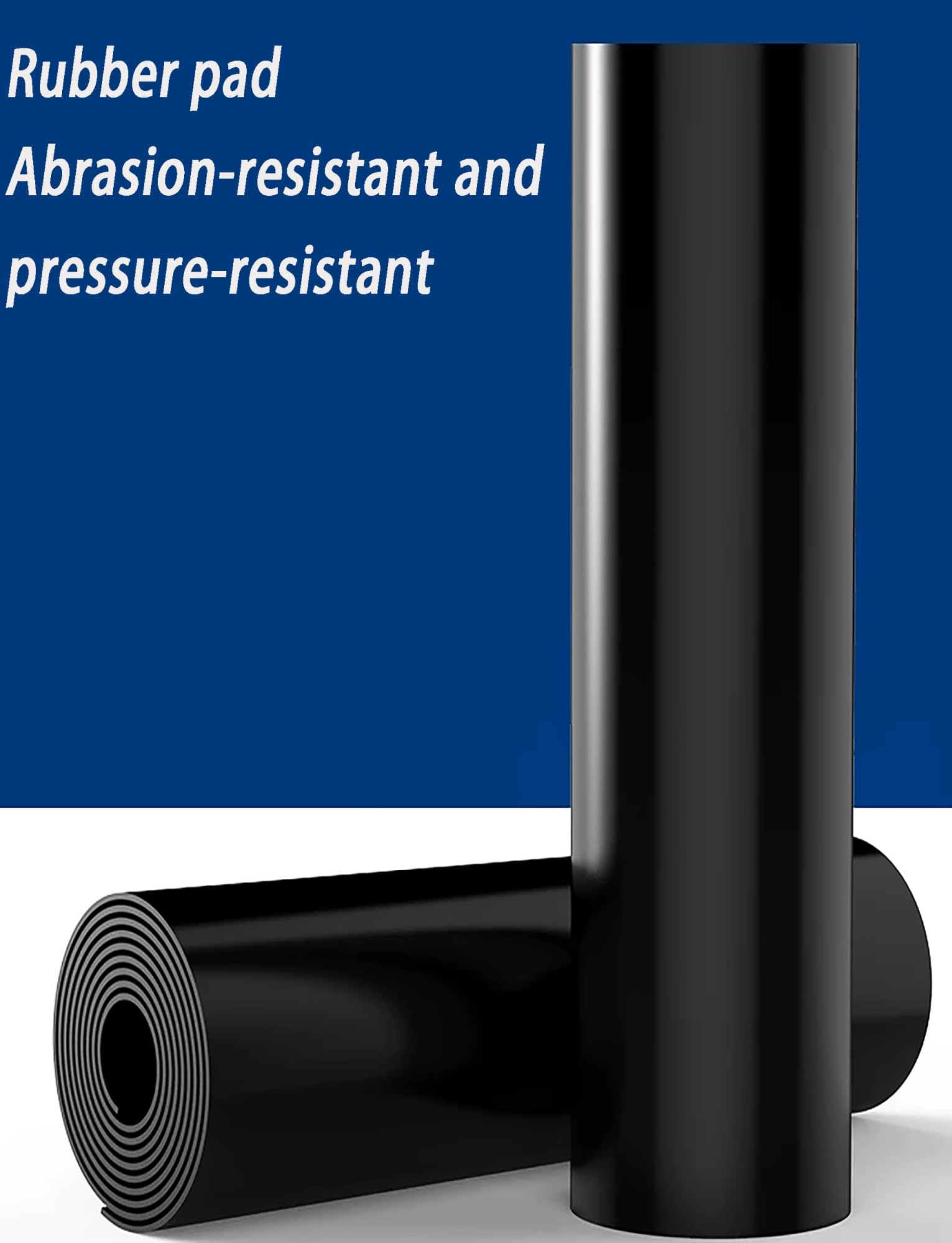 Foglio di gomma resistente alle alte temperature, pavimentazione in gomma industriale, tappetino ammortizzante for protezione di garage/macchinari(2000x100x0.1cm)