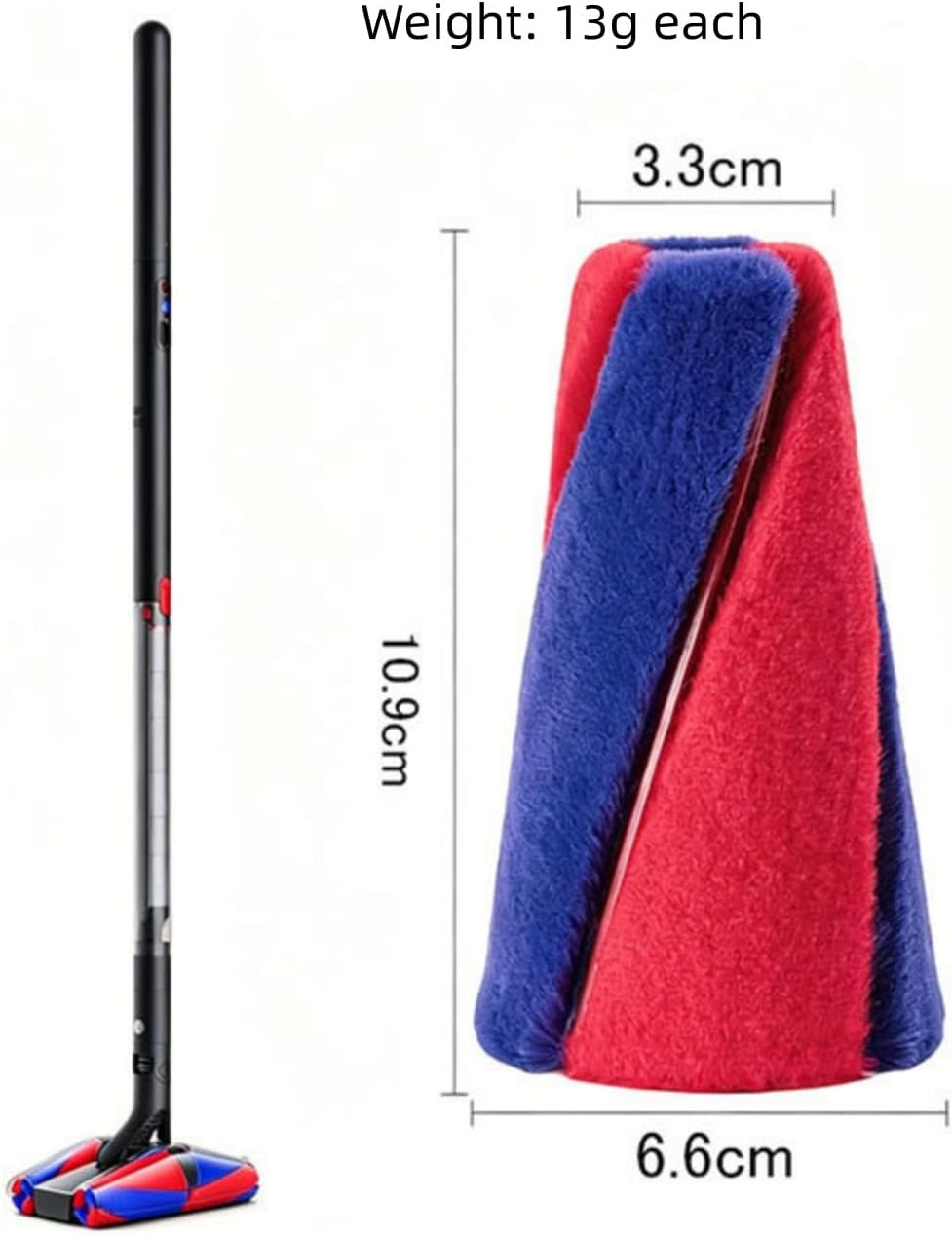 4PCS Soft Roller Brush for Dyson Pencilvac Fluffycones Vacuum Rollers Brush Replacement Part