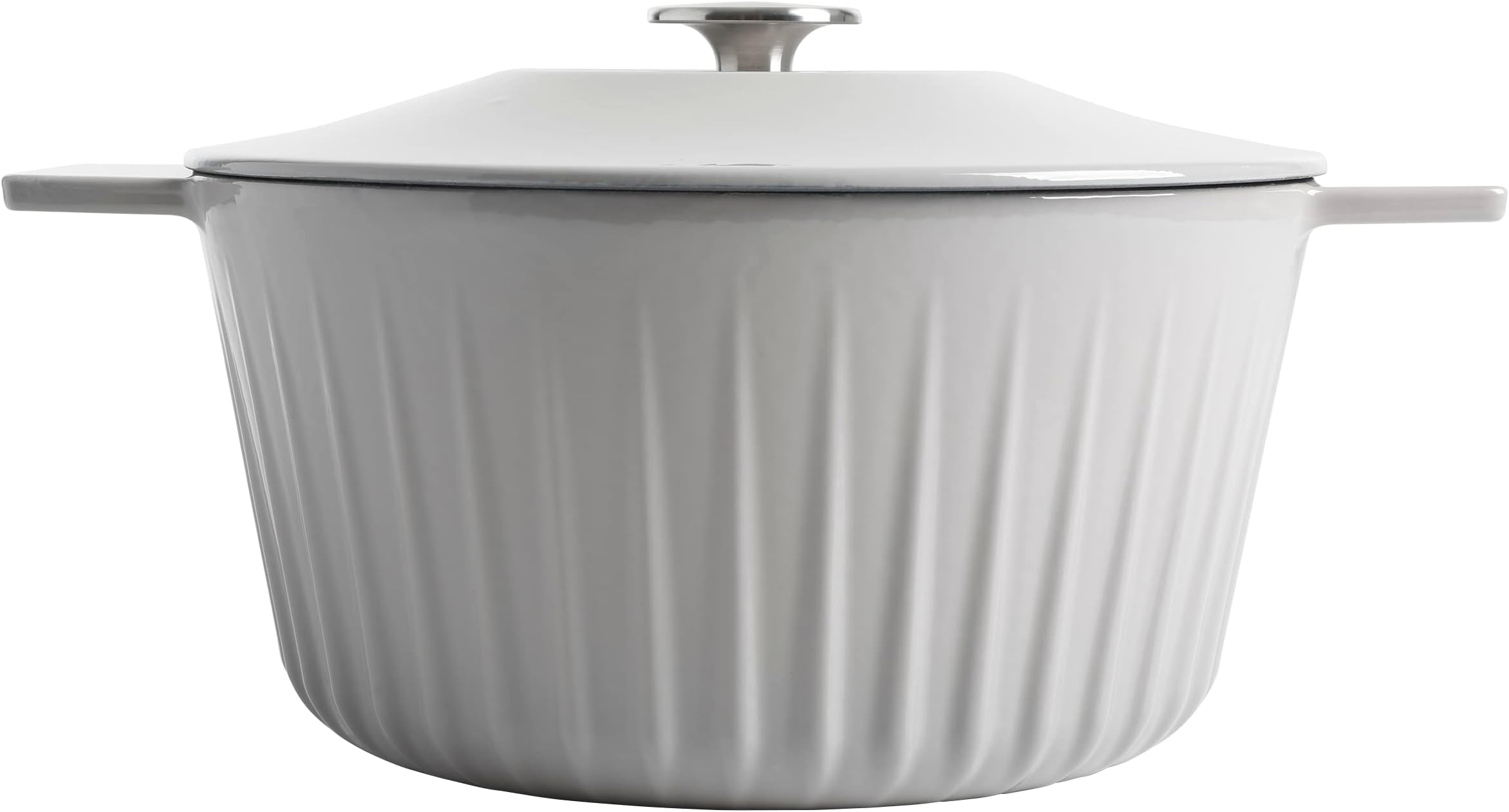 Eastholm 5 QT Enamel Cast Iron Dutch Oven, Grey