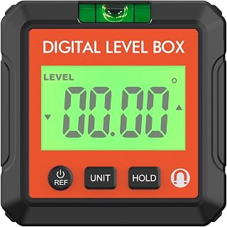 Herramienta de búsqueda de ángulos digital, herramienta de nivel electrónico con base magnética LCD de nivel de burbuja para carpintería y maquinaria de construcción