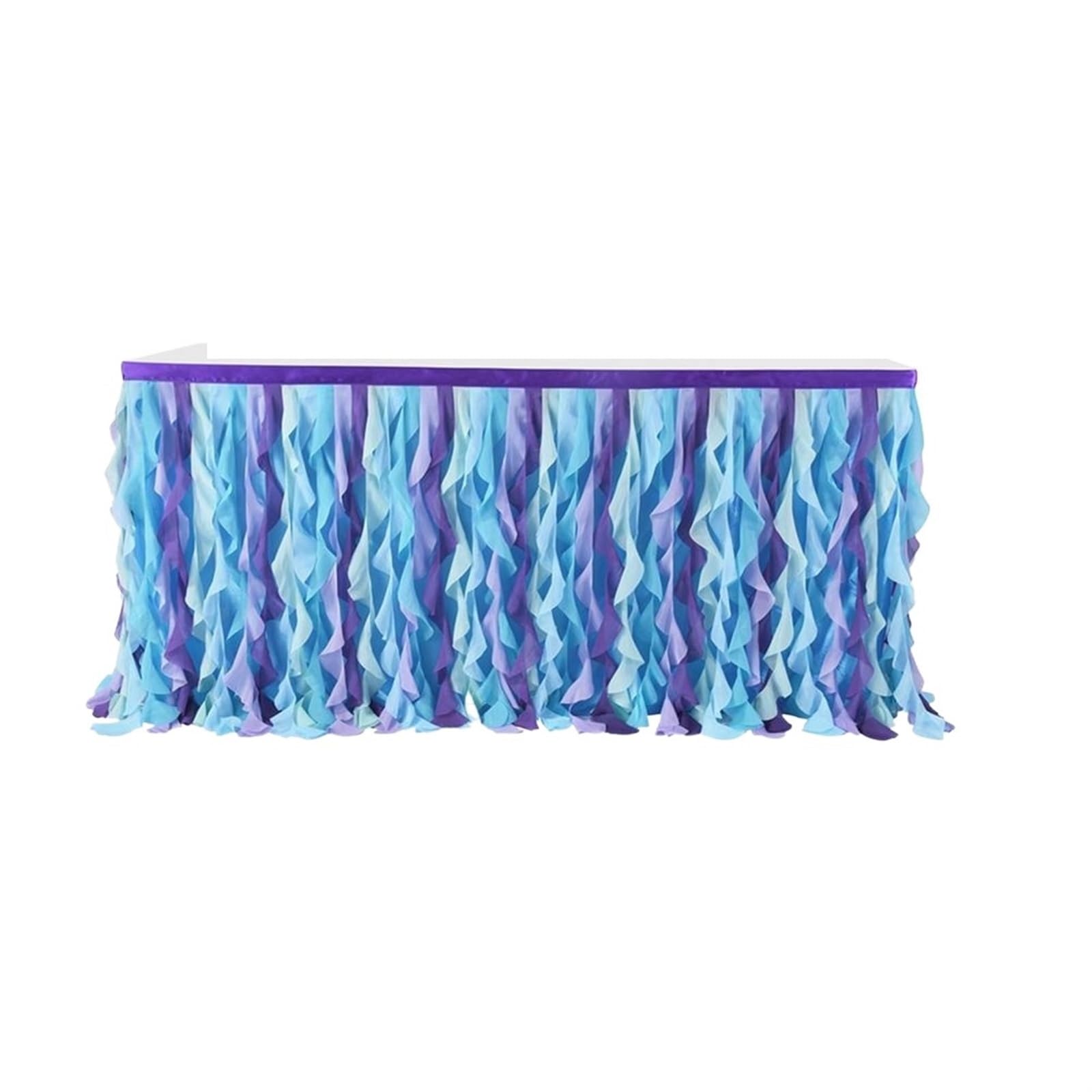 Dekoracja spódnicy stołu, Spódnica na stół imprezowy PVC 1,85x0,77 cm(B)