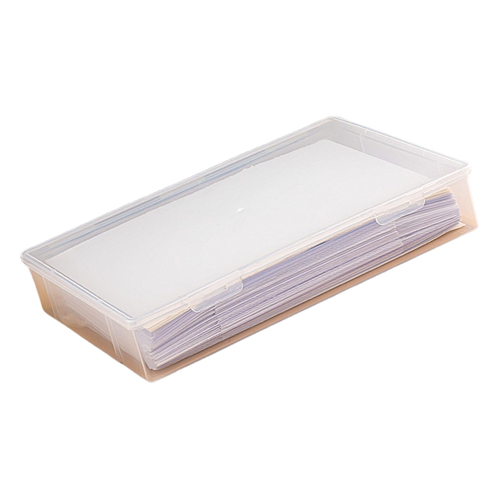 Xjdzineq Stackable Document Holder Proof Organiser Portable Storage Solution for Photos Papers and Craft Supplies Board Game Container