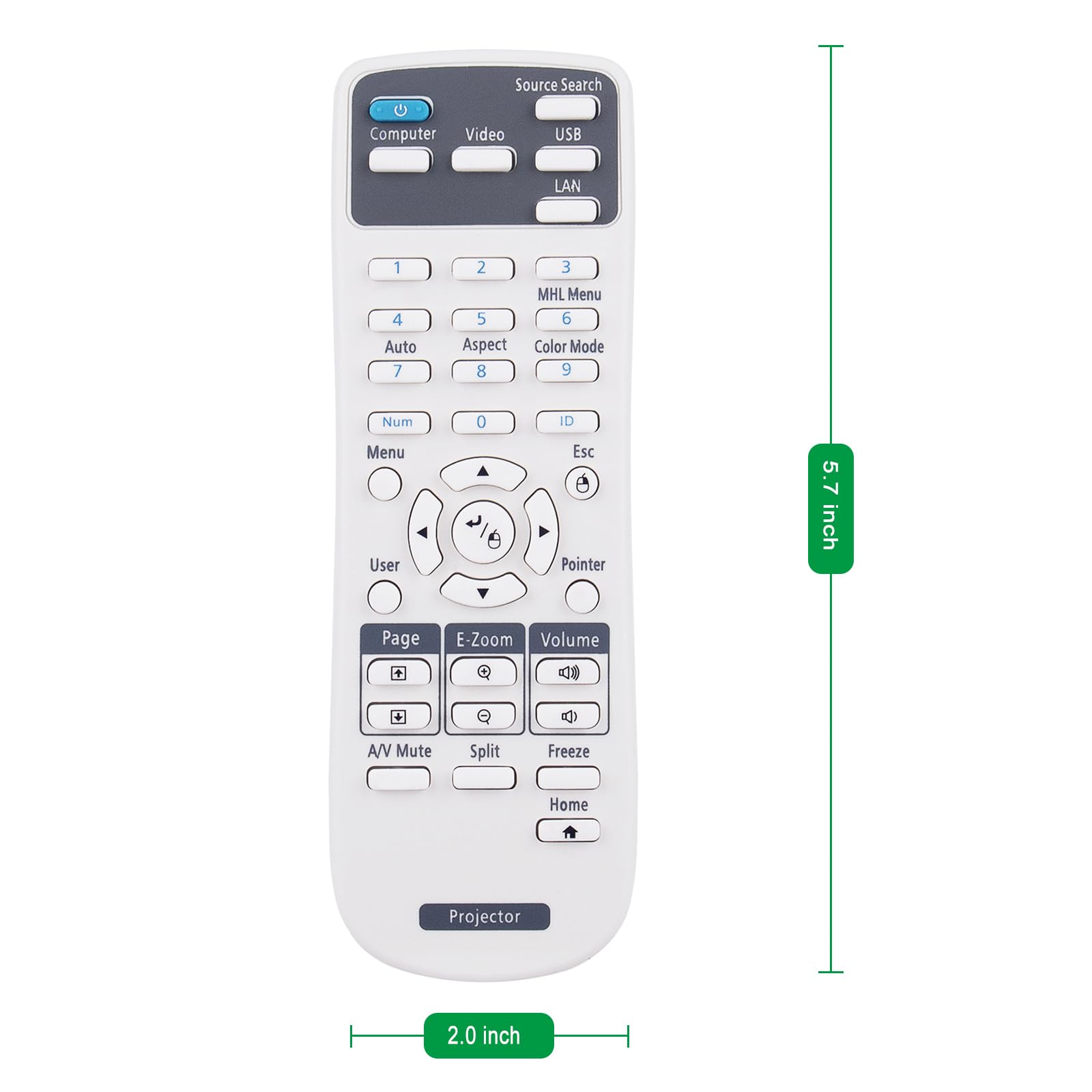 Amazon.com: Replace Projector Remote Control Compatible with Epson