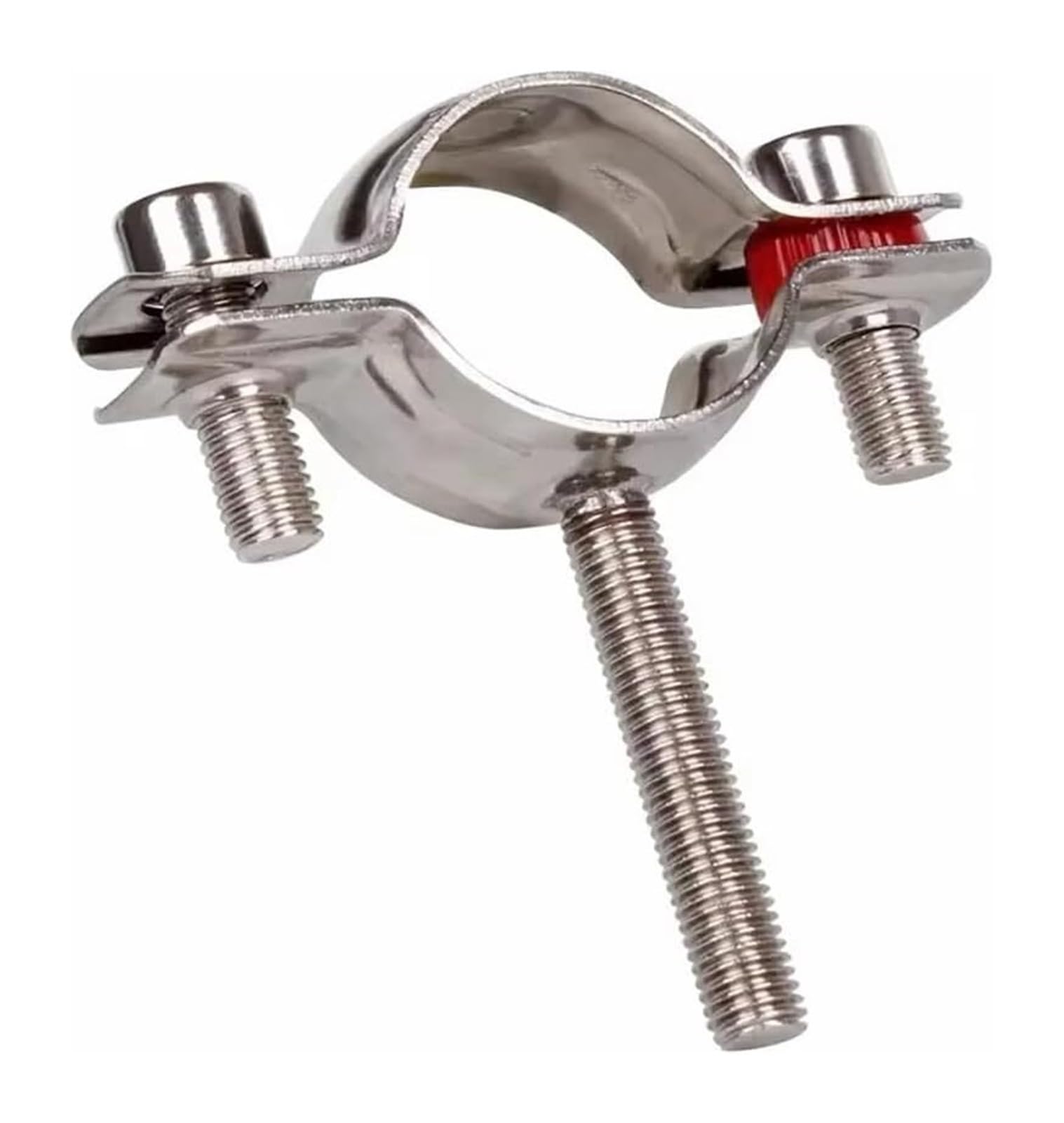 CYJAZNHH 304 Stainless Steel Adjustable Pipe Hanger Bracket, M8 Screw Rod 50mm, 8-120mm OD(60-65mm)