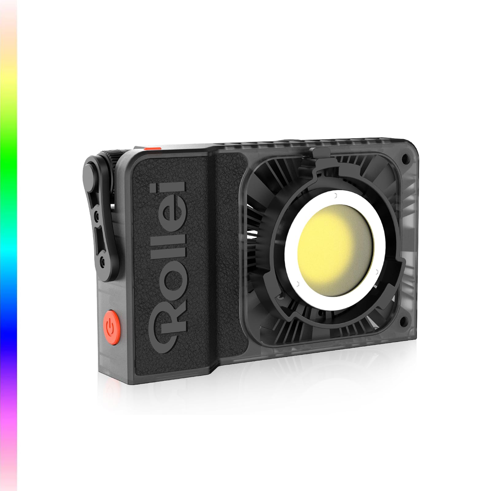 Luz Video, Rollei Lux 100W RGB Foco Vídeo Profesional 360 Colores Portátil 345g, Iluminación Continua DC/Tipo C con Candela App para Filmación Entrevistas Transmisión, Luz-Video-Foco-LED-Fotografia