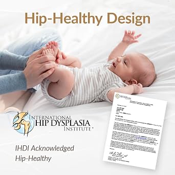 Newborn Swaddle Sack, IHDI Certified, Calms Startle Reflex, 100% Cotton Wearable Blanket, Newborn Essentials