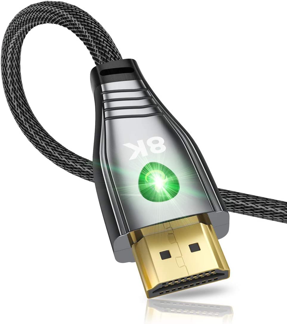 8K HDMI Cable 12FT, ALLEASA Ultra 48Gbps High Speed 12 FT HDMI Cable
