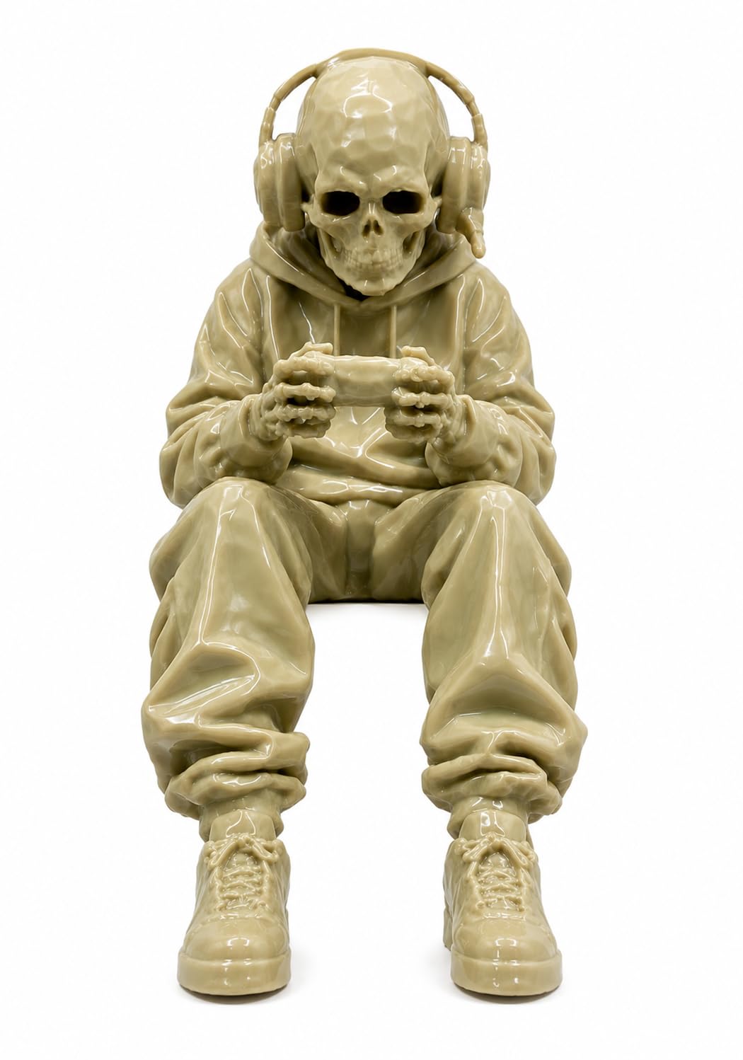 Gamer Decor - Skull Gamer - The Viral Objects - Desk Item (Bone White)-image-44