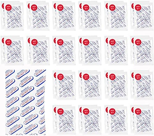 QEBIDVL 50CC (200Packets) Premium Oxygen Absorbers (40 Sealed Pouches, Each Containing 5, A Total of 200) for Long Term Food Storage, Works in Mason Jars Canning Mylar Bags and Vacuum Bags